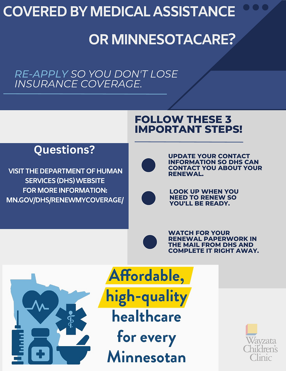 Renew Your Medical Assistance or MinnesotaCare Coverage! News